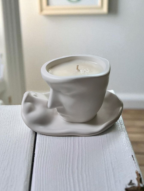 świeca sojowa w gipsie lico simple white prezent oyka candle.png