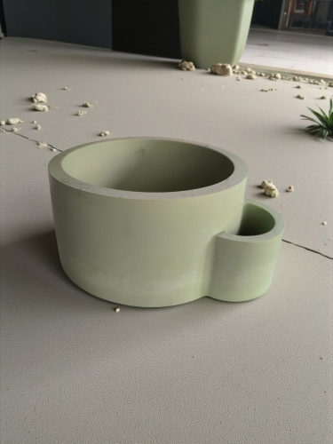 doniczka/pojemnik zielony gipsowy, oyka candle