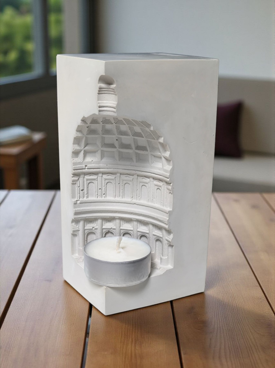 naczynie rzeźba na tealight bazylika
