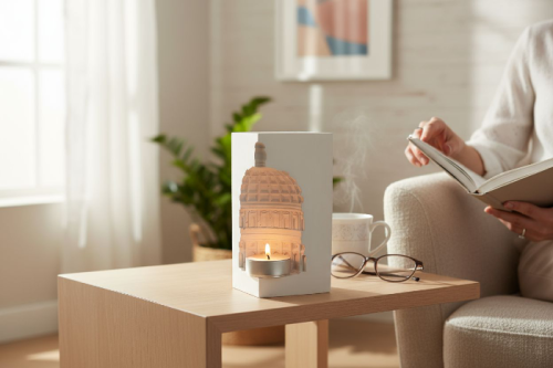 naczynie rzeźba na tealight bazylika
