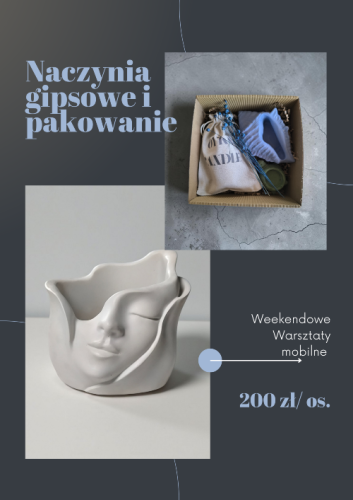 warsztaty kreatywne, warsztaty mobilne, naczynia gipsowe, idealne na prezent, urodziny, dekoracje gipsowe, wyjątkowy prezent, Oyka Candle