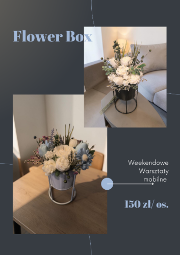 Flower Box sojowy, warsztaty, warsztaty mobilne, idealne na prezent, DIY, Premium, pomysł na prezent